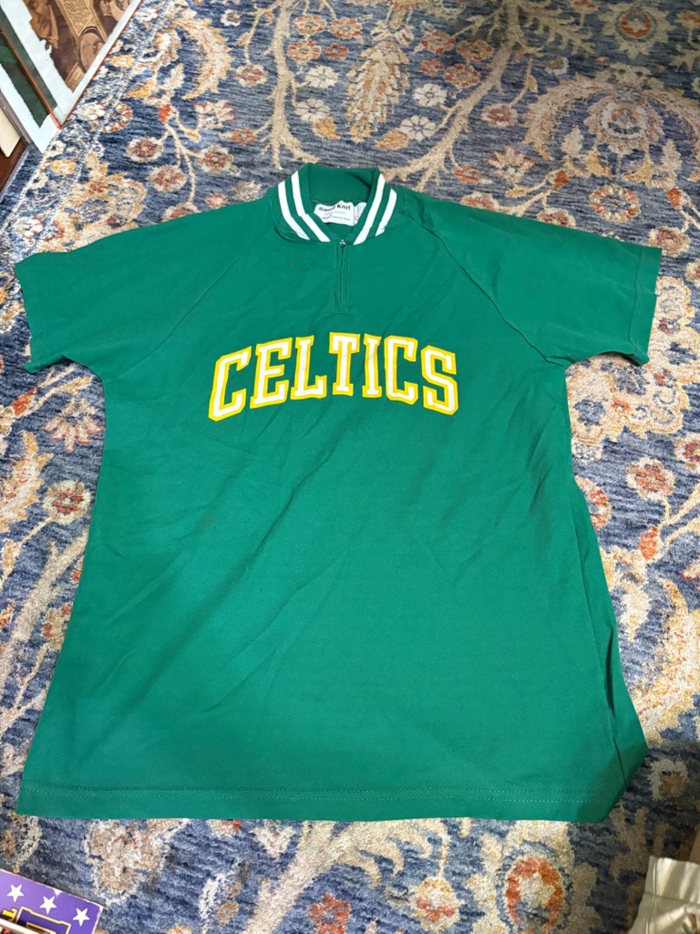 Celtics Green Youth Short-Sleeve Jersey Top